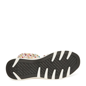 Casadei - Polka Dot Silk-blend Runner Sandals Multi-color