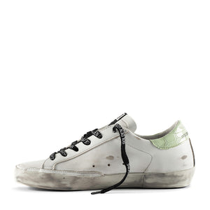 Golden Goose - Superstar Leather Sneakers White-Purple-Green