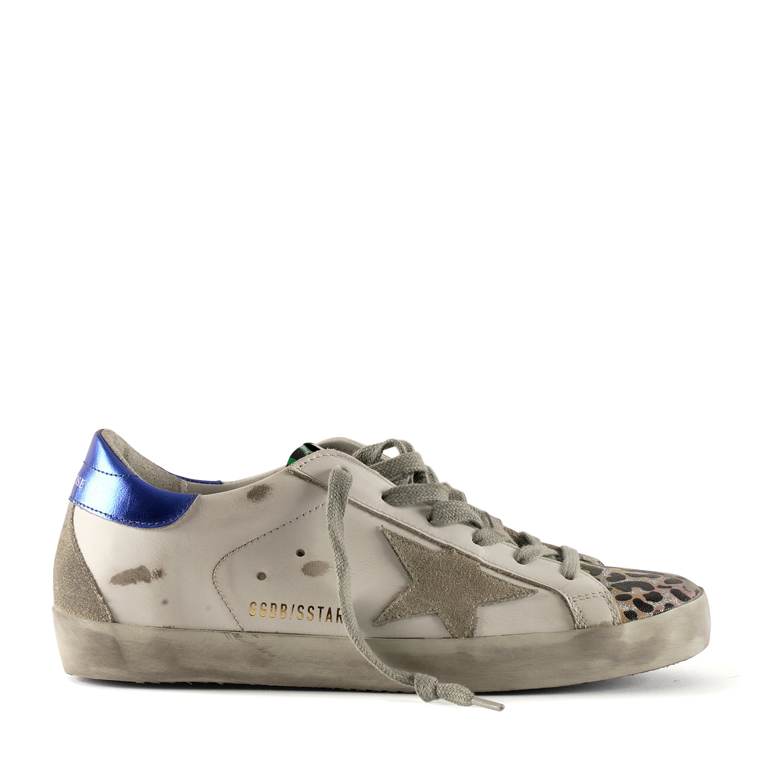 Golden Goose GWF00101F00269281571SUPERSTARLEATHER 関税送料込 Golden Goose - Superstar Leather Animal Print Toe Sneakers