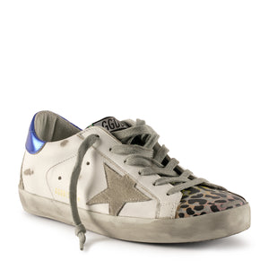 Golden Goose - Superstar Leather Animal Print Toe Sneakers White