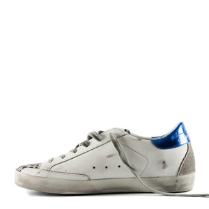 Golden Goose - Superstar Leather Animal Print Toe Sneakers White